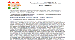 Desktop Screenshot of beft.com